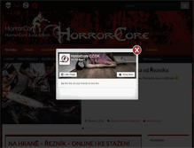 Tablet Screenshot of horrorcore.cz